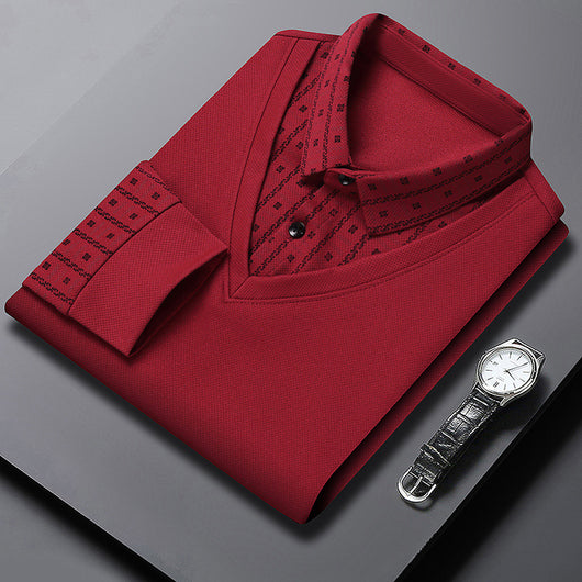 Suéter Falsa Doble Capa para Hombre - Prenda Base Versátil - Image 11
