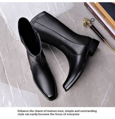 Botas Ejecutivas de Cuero con Punta Afilada para Hombre - Image 10