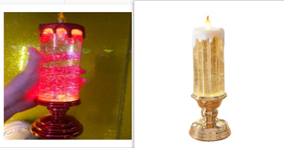 Vela LED Recargable con Cambio de Color y Brillo Glitter - Decoración Resistente al Agua - Image 32