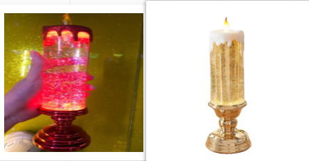 Vela LED Recargable con Cambio de Color y Brillo Glitter - Decoración Resistente al Agua - Image 32