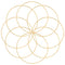 Atrapasueños Dorado con Carillón de Viento - Decoración Floral de Hierro Forjado