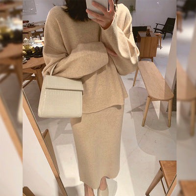 Traje de Punto en Lana para Mujer Otoño e Invierno