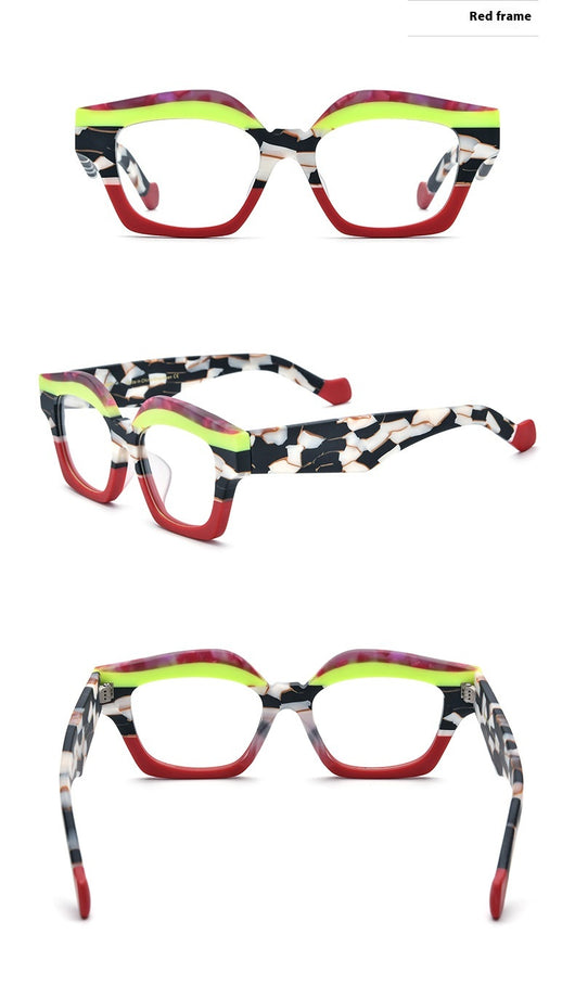 Gafas Cat Eye con Bordes Gruesos Bicolor - Image 17