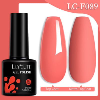 Set de Pegamento para Uñas con Brillo de Color Sólido - Image 25