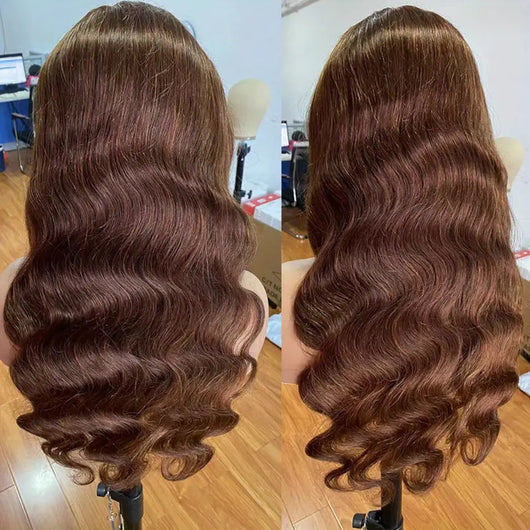 Peluca Larga Ondulada Marrón - Cobertura Completa de Cabello Rizado - Image 20