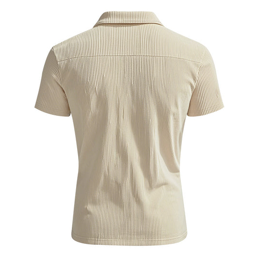 Polo Corduroy Holgado con Medio Cierre para Hombre - Image 37