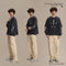 Camiseta Holgada Vintage Lavada con Estampado Frontal - Estilo Americano Trendy