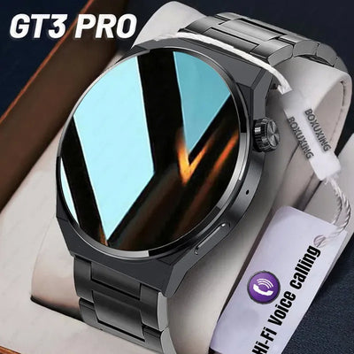 Reloj Inteligente Deportivo GT3 Pro - Pantalla Grande HD y Monitor de Frecuencia Cardíaca