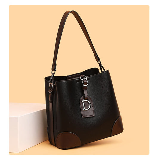 Bolso Bucket Bandolera Bicolor para Mujer - Image 11
