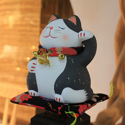 Gato de la Suerte Japonés - Decoración Cerámica Maneki-neko para el Hogar - Image 2