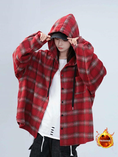 Chamarra Sudadera con Capucha Estilo Relajado Largo Medio - Image 5