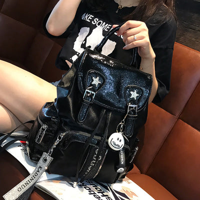 Mochila de Viaje Versátil Gran Capacidad con Cordón Ajustable - Image 2