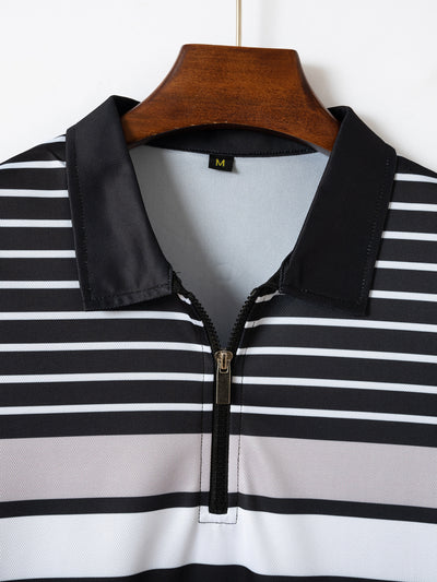 Camiseta Profesional a Rayas para Hombre - Versátil y Moderna - Image 13
