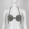 Top Halter Casual con Diamantes y Tirantes Finos