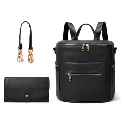 Mochila Mamá Multifuncional - Bolso de Moda PU Convertible - Image 14