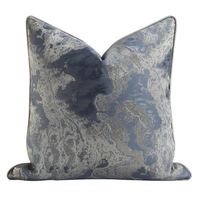 Funda de Almohada Jacquard Pintura China Azul Gris - Image 6