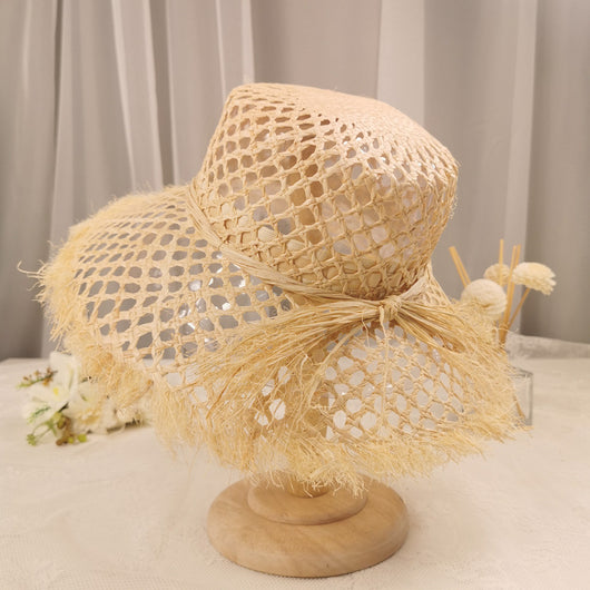 Sombrero de Rafia Francés Vintage Tendencia - Image 5