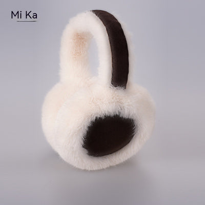 Orejeras Plegables de Felpa para Mujer - Abrigo Otoño e Invierno