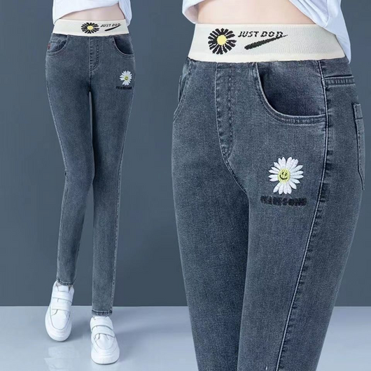 Jeans de Cintura Alta Elástica Ajuste Slim para Mujer - Image 25