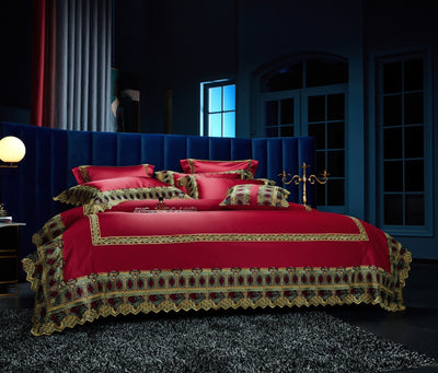 Juego de Cama Brocado Sedoso de Lujo - 4 Piezas Premium - Image 17