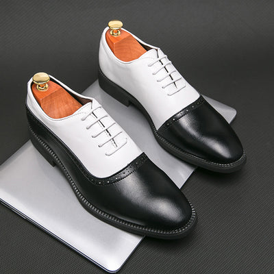 Zapatos de Cuero Ejecutivos Bicolor para Hombre - Image 2