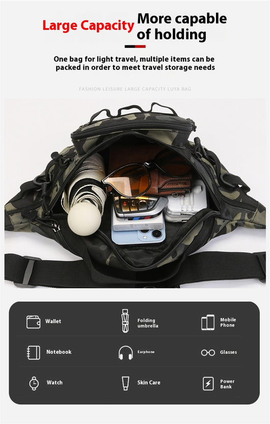 Bolsa de Cintura Multifuncional Impermeable para Hombre - Image 39