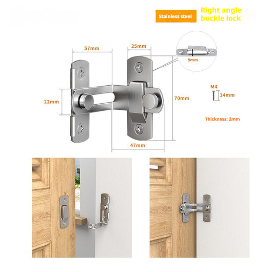 Cerradura de Puerta Corredera Acero Inoxidable - Seguridad Industrial Premium - Image 7