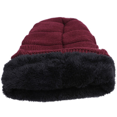 Gorro de Lana para Hombre con Forro Polar - Gorro Tejido Cálido para Otoño e Invierno - Image 14