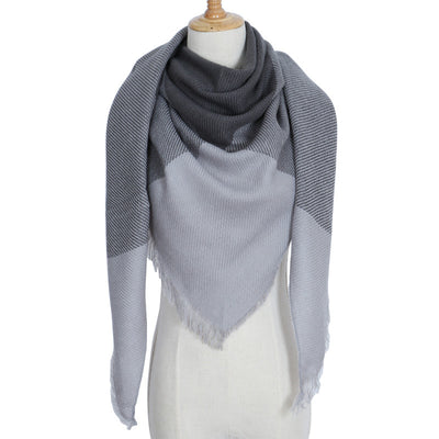 Bufanda Larga con Triángulos para Mujer - Chal Otoño Invierno - Image 45