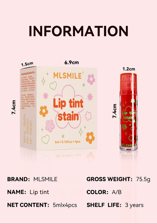 Brillo Labial Tinte Líquido de Larga Duración Hidratante - Image 14