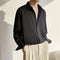 Camisa Hombre Estilo Retro con Drapeado sin Planchado