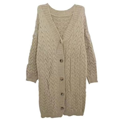 Cardigan Suelto de Punto Liso de Largo Medio - Image 16