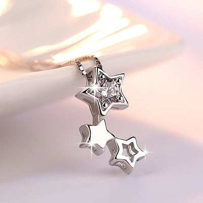 Collar Colgante Estrella Hueca - Diseño Minimalista de Personalidad - Image 2