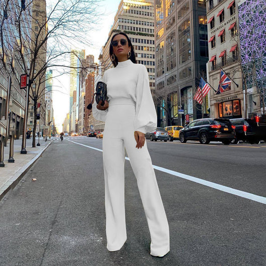 Jumpsuit Casual para Mujer con Cuello Alto y Espalda Descubierta - Image 4