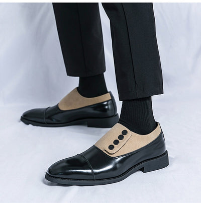 Zapatos de Cuero Slip-On con Punta Redondeada para Hombre - Image 15