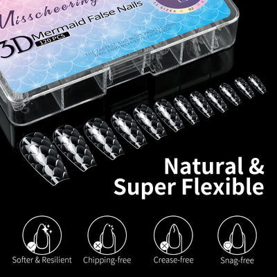 Puntas de Uña 3D con Escala Alargada para Modelado - Image 13