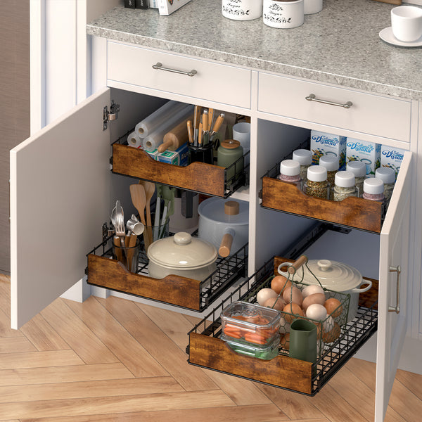 Canasta de Almacenamiento para Cocina con Cajones Organizadores