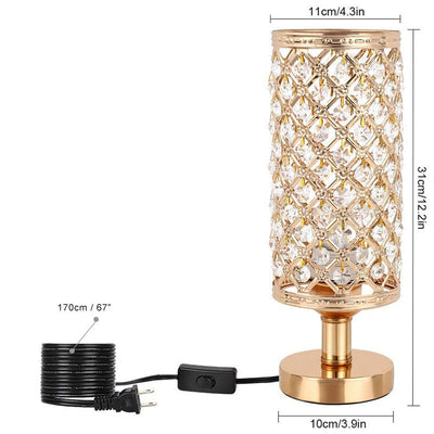 Lámpara de Mesa de Cristal Moderno con Diseño Elegante para Dormitorio y Sala - Image 7