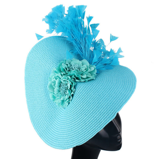 Sombrero de Carreras Estilo Celebridad con Tejido de Pasto Sintético - Image 7