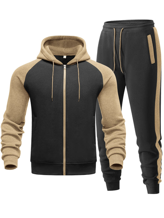 Sudadera con Capucha Raglan Bicolor para Hombre - Casual y Deportivo - Image 9