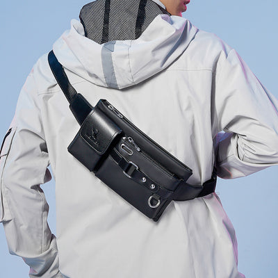 Bolsa de Cintura Retro para Hombre - Gran Capacidad Impermeable - Image 9