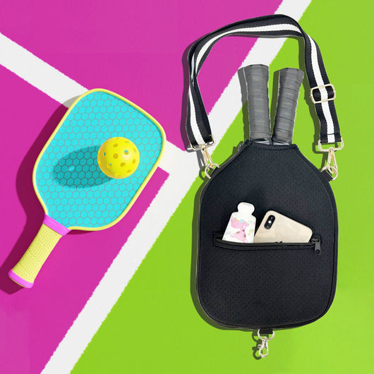 Bolsa Deportiva Tenis Crossbody a Rayas con Bandolera - Image 43