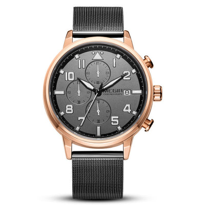 Reloj Cronógrafo Multifuncional de Acero Inoxidable Resistente al Agua - Image 9