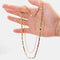 Collar Eslabonado Multicapa Chapado en Oro Real