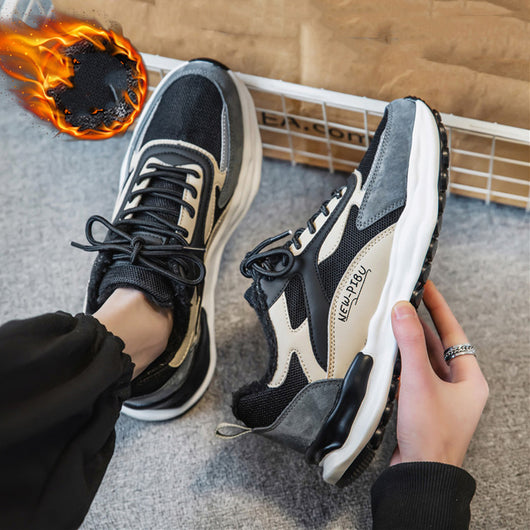 Zapatos Deportivos Casuales de Algodón con Forro Polar para Hombre - Image 33