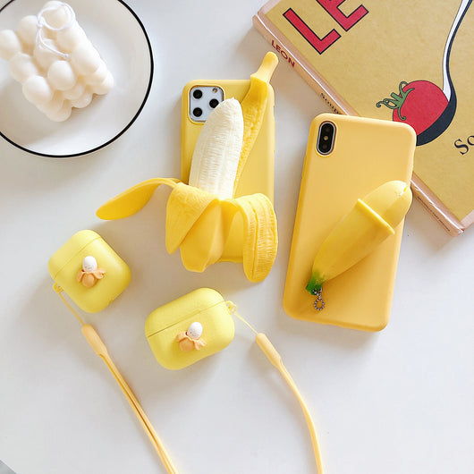 Funda Divertida para Celular con Diseño de Plátano Exprimible - Image 9