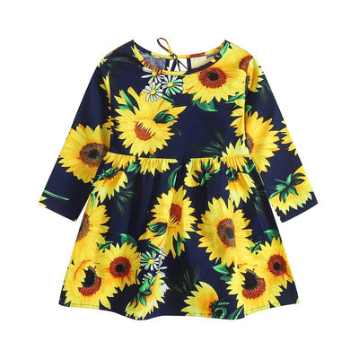 Vestido Infantil Estilo Coreano con Flores y Detalles de Princesa - Image 9