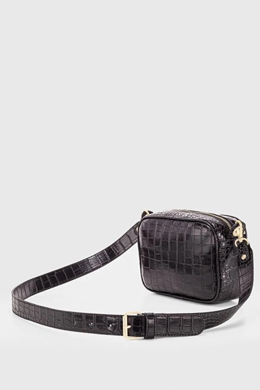 Bolso Bandolera con Textura de Cocodrilo para Mujer - Image 2