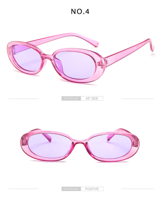 Gafas de Sol Ovaladas Trend Cow Print - Marco Pequeño Estilo Instagram - Image 19