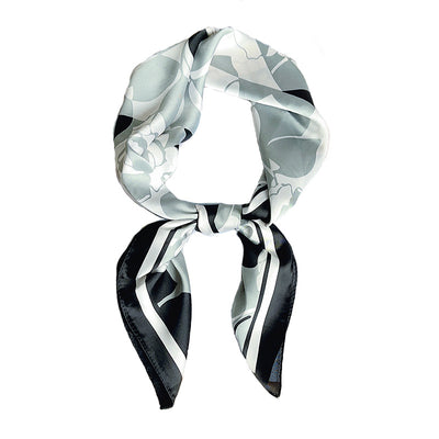 Pañuelo Cuadrado para Mujer con Estampado Floral Fresco y Diseño Minimalista - Image 5
